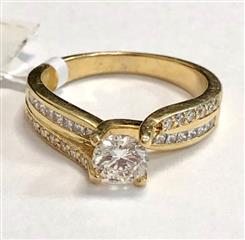1.20ctw diamond engagement ring in 14 Karat Yellow Gold